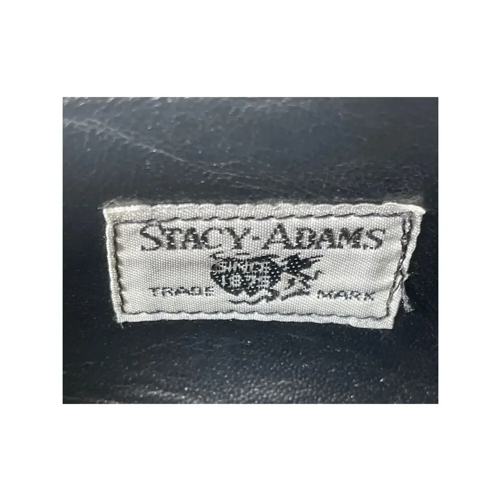 Stacy Adams Madison Black Cap Toe Oxfords,‎ Leather, Tie up, Exc Cond, Men's 14D